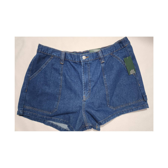 woman's jean shorts super high rise size 17 waist 38 wild fable - Picture 8 of 9